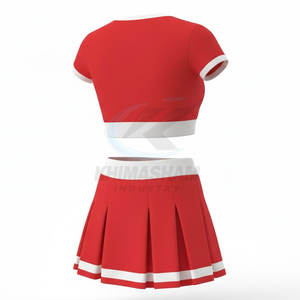 Uniforme de cheerleading pour femmes adultes, logo personnalisé, séchage rapide, respirant, polyester, qualité professionnelle - Product Image 2