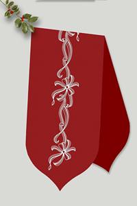 Custom Luxury Red Table <b>Runner</b> Embroidery Design Table <b>Runner</b> Festival Party Decorative for Valentine - Product Image 3