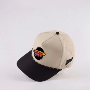 หมวกเบสบอล6แผงสำหรับเล่นกอล์ฟหมวกเบสบอลปักลายโลโก้ตัดด้วยเลเซอร์หมวกกันน้ำ - Product Image 3