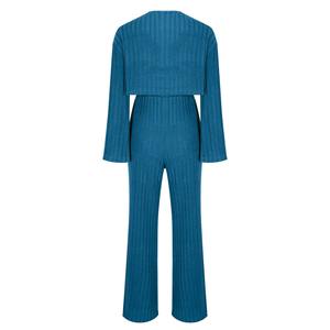 <b>Long</b> Sleeve Solid Color Crop Hoodie Sweatshirt Elastic Waist Knitted <b>Long</b> <b>Skirt</b> Causal Fashion Crop Women 2 Piece Set - Product Image 6