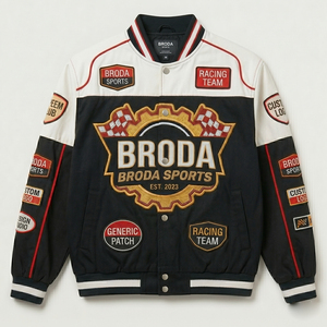 2026 Patch Logo Brodé Personnalisé Vintage Respirant Durable Coton Sportif Moto Oversize Été/Hiver - Product Image 1