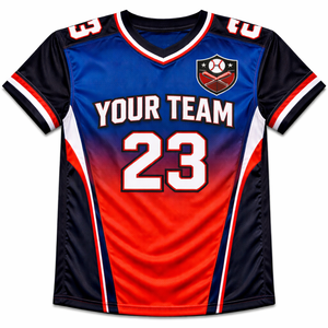 ผู้ผลิตเสื้ออเมริกันฟุตบอลแบบ OEM ตามสั่ง ผ้าโพลีเอสเตอร์ 100% ระบายอากาศ แห้งเร็ว พิมพ์ลายชื่อและหมายเลขผู้เล่น - Product Image 1