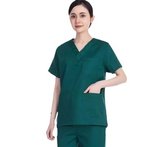 Uniforme Médico Premium para Hospital, Conjunto de Uniforme Médico Personalizado, Uniforme de Enfermería con Cuello en V, Ropa de Trabajo para Doctores y Personal de Salud, Transpirable, para Clínica - Product Image 3
