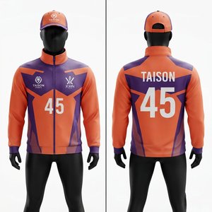 Premium 220 GSM Polyester Cricket Training Pullover Hooded <b>Fleece</b> Waterproof <b>Orange</b> for Athletic Panels Custom Logo Name - Product Image 1