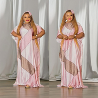Gaun Fashion Grosir Ukuran Bebas Wanita Muslimah Elegan Afrika Muslim Gaun Malam Terbaru Afrika Selatan