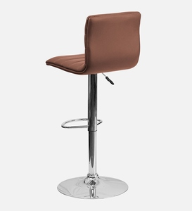 Black Leatherette Contemporary Commercial Bar <b>Stool</b> Swivel Counter Height Kitchen Furniture Cushioned <b>Seat</b> Ergonomic Adjustable - Product Image 5
