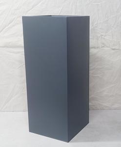 Jardinière carrée haute en métal gris mat, pot de fleurs moderne pour décoration intérieure et extérieure, jardin, salon, bureau, hôtel - Product Image 3