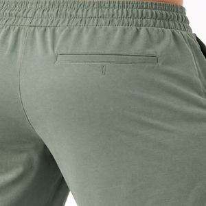 Pantalon de survêtement en toile pour homme à taille haute élastique, respirant, en polyester, pour l'entraînement sportif, avec cordon de serrage réglable - Product Image 4