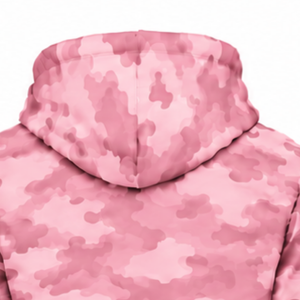 Survêtement unisexe camouflage rose clair, sweat-shirt à capuche entièrement zippé et pantalon de jogging assorti, ensemble deux pièces décontracté streetwear - Product Image 5
