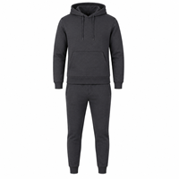 Ensemble de survêtement à capuche pour l'hiver, style hip-hop streetwear, avec logo brodé personnalisé, coupe classique, grandes tailles, vêtements de sport décontractés, vente en gros