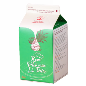 Crème non laitière personnalisée en gros sous marque privée HALAL Pandan pour desserts, café et thé au lait 500G – Fournisseur - Product Image 1