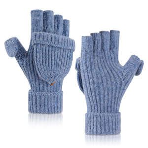 Mitaines de sport d'hiver pour enfants de 2 à 6 ans, mignonnes, à rayures, en acrylique/coton, pour le ski, l'extérieur, la chaleur, décontractées, pour tous les jours - Product Image 4