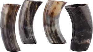 Taza de Beber de Cuerno de Búfalo Hecha a Mano, Ecológica y de Alta Calidad, con Borde de Latón, Estilo Moderno, Precio Bajo, para Decoración del Hogar - Product Image 4