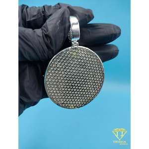 จี้เพชรรูปไมเคิล แจ็คสันสุดหรูหรา สไตล์ฮิปฮอป ประดับเพชรเต็มชิ้น พร้อมจี้เหรียญไมเคิล แจ็คสันสุดไอคอนิก - Product Image 5