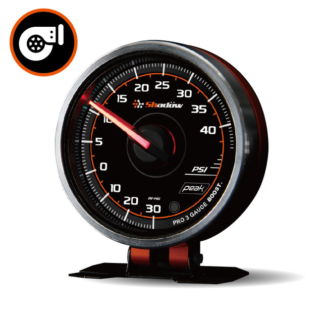 Racing Car Electric Meter 2 Inch 52mm and Clear Face Boost Gauge 40 psi