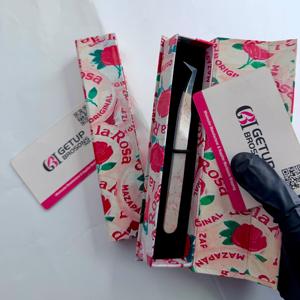 Pince à épiler antistatique GETUP BROSONS en acier inoxydable, pointe de précision lisse, longueur 10 mm, emballage en boîte avec revêtement papier - Product Image 6
