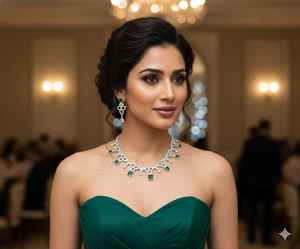 Meilleures ventes : Ensemble collier et boucles d'oreilles tendance en laiton pour femme, idéal pour les fêtes, le bureau et les cadeaux - Product Image 5