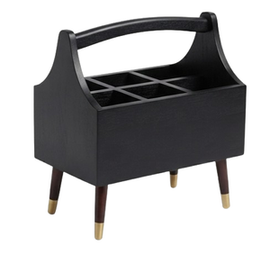 Mesa Auxiliar de Madera de Diseño Moderno, Hecha a Mano, con Recubrimiento Negro, a un Precio Accesible - Product Image 5