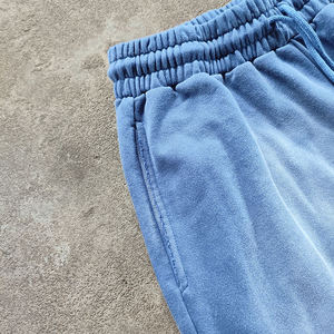 Pantalon de survêtement ample personnalisé, délavé à l'acide, avec ourlet troué, coupe évasée, style vintage streetwear, effet soleil délavé pour homme - Product Image 3