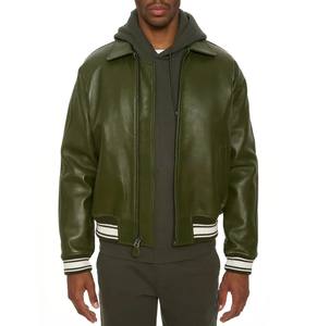 แจ็คเก็ตหนังวาร์ซิตี้คุณภาพพรีเมียมสำหรับผู้ชาย น้ำหนักเบา ราคาถูก ปรับแต่งได้เต็มที่ ดีไซน์ล่าสุด - Product Image 4