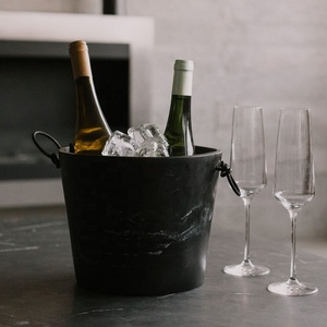 Resin Modern Luxury Fruit Pattern Ice Bucket Wine Cooler for Indoor Outdoor Parties Any Occasion Completely Handmade - Product Image 2