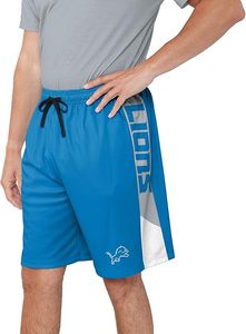 Pantalones Cortos Deportivos Azules de los Detroit Lions con Franjas Laterales y Logotipo, Ropa Deportiva Ligera de Poliéster - Product Image 3