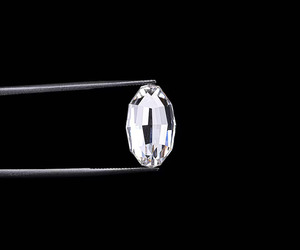 2.00 CT, Lab Grown Diamond <b>Step</b> Cut Oval Diamond, Lab Created Diamond, Unique Cut Diamond Antique Cut Diamond For Pendant - Product Image 2