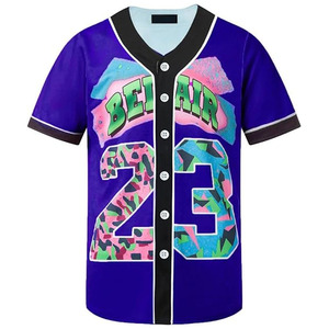 Stylish Baseball Jersey High End <b>Athletic</b> Team Shirt Breathable Button Down Premium Wholesale Manufacturer - Product Image 1