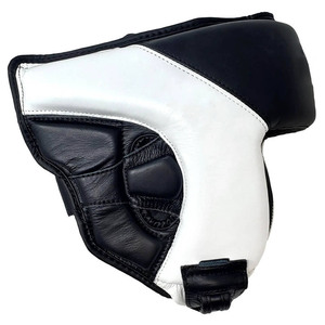Protector de Cabeza de Boxeo de Cuero Genuino con Logotipo Personalizado, Directo de Fábrica, Correa Ajustable para la Barbilla, Protección Facial Completa para Entrenamiento y Sparring - Product Image 4