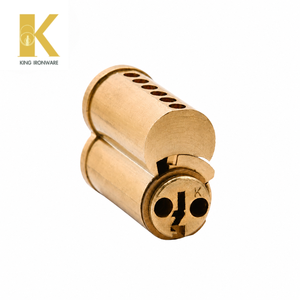 ชุดเปลี่ยนแกนลูกบิดประตูแบบเร็ว สีทองเหลืองซาติน 6 พิน แบบ K Keyway SFIC สำหรับประตูเชิงพาณิชย์เพื่อความปลอดภัย - Product Image 6