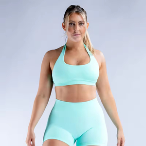 Top Deportivo de Yoga para Mujer, Alta Elasticidad, Secado Rápido, Ajustable, Estilo Halter, Sin Costuras, 3 a 5 Piezas - Product Image 2
