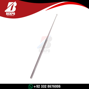 Curette manuelle Bexpo Buck Ear 5,34 pouces droite à bout émoussé en acier inoxydable, instrument chirurgical ORL, outil d'otologie de précision de haute qualité - Product Image 2