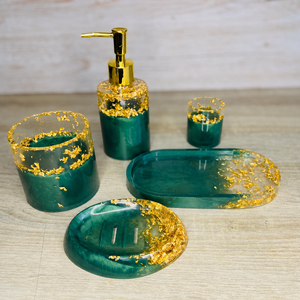 Resin <b>Bathroom</b> <b>Accessories</b> <b>Set</b> Marble Look Soap Dispenser Toothbrush Holder Soap Dish Vanity Organizer <b>Set</b> for Hotel Home Decor - Product Image 6