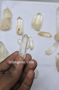 Quartz de l'Himalaya 100% naturel, coupé ovale, spécimens de pierres précieuses 20-60mm pour la fabrication de bijoux, lot en vrac, pierres de guérison Irfan Gems - Product Image 4
