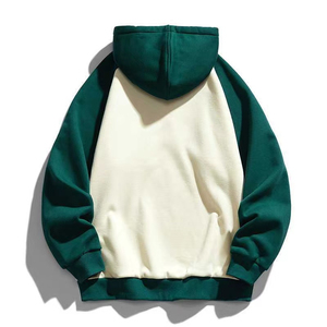 Sweat-shirt à capuche pour homme, manches raglan, surdimensionné, couleur unie, en coton tricoté, décontracté, hiver, silicone – Meilleur prix de gros personnalisé - Product Image 5
