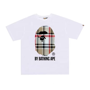 Camiseta de Alta Calidad para Hombre, Corte Regular, Cuello Redondo, Manga Corta, 100% Algodón Tejido, 280 Gramos, con Estampado de Logotipo de Mono de Dibujos Animados - Product Image 4