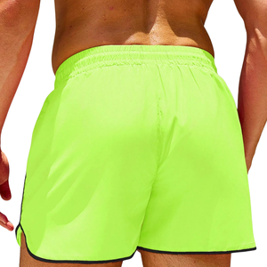 Pantalones Cortos Bermuda Verde Neón para Hombre, Ligeros, Transpirables, de Secado Rápido, con Cordón en la Cintura, Casuales, Deportivos, para Gimnasio, Playa, Verano - Product Image 2
