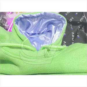 Sweat-shirt à capuche à manches longues en Satin avec imprimé de lettres - Product Image 1