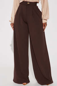 Cotton Linen Women Wide Leg Pants High Waist Pocketed Loose Trousers Spring Summer Lady Casual Trouser In Reasonable Price - Product Image 5