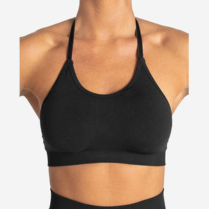 Créez Votre Propre Tenue de Sport d'Été pour Femme : Legging Taille Haute et Brassière de Sport à Bonnets Triangulaires Sans Armature, Respirant, en Spandex/Nylon - Product Image 5