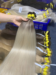 Extensions de cheveux vierges vietnamiens 100% naturels, blondes, toutes longueurs de 12 à 32 pouces, super double drawn, pointes droites - Product Image 6