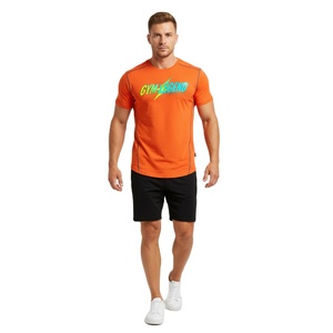 T-shirts à col rond slim fit pour hommes, tissu léger et respirant, vêtements décontractés pour tous les jours, coupe confortable, fournisseur en gros OEM - Product Image 4
