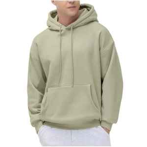 เสื้อฮู้ดดี้ผ้าฟลีซเนื้อหนา ระบายอากาศได้ดี ทรงโอเวอร์ไซส์ สำหรับทุกเพศ พิมพ์โลโก้ได้ตามสั่ง ผลิตจากผ้าฝ้ายถักคุณภาพสูง 100% ขายส่ง - Product Image 2