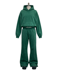 Unisex Solid Color Hooded Anti-Static Fleece Tracksuit Set Full Sleeve Regular Fit Cotton Sweatshirt Jogger <b>Pants</b> Winter Casual - Product Image 2