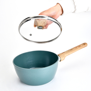 Ensemble de cuisson antiadhésif en marbre de qualité supérieure avec poêles, casseroles et couvercles en verre trempé, forgé et durable - Product Image 6
