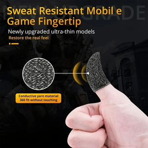 ถุงมือควบคุมโทรศัพท์มือถือกันเหงื่อปลอกสวมนิ้วสำหรับเล่นเกมแบบ pubg สกรีน10ชิ้น - Product Image 2