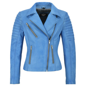 Chaqueta de Motociclista Personalizada para Mujer, de Cuero Napa Genuino Suave, Acolchada, Corte Ajustado, Cierres YKK, Bajo MOQ, Fabricante Mayorista - Product Image 6