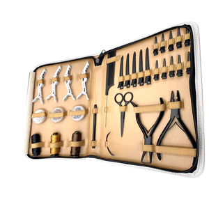 Kit complet d'outils pour extensions de cheveux avec pinces fiables, manipulation confortable et accessoires de pose utiles pour un usage professionnel - Product Image 4