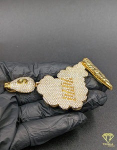 Colgante de Plata de Ley 925 con Diamante Cultivado en Laboratorio VVS, Diseño de Bolsa de Dinero, Estilo Hip Hop, Proveedor Mayorista de Joyería - Product Image 2