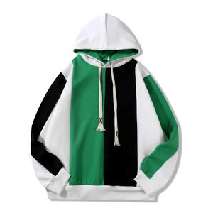 Sweat à capuche double couche en coton épais 380 GSM, imprimé DTG personnalisé, bicolore, tricoté, pour l'hiver, le plus vendu en gros - Product Image 6